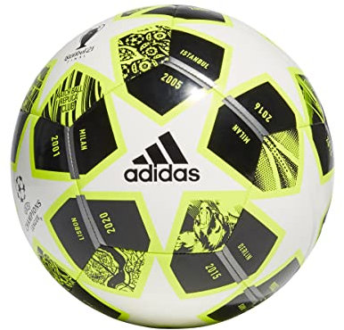 Adidas GK3472 Finale CLB Soccer Ball Mens solar Yellow/White/Black 5