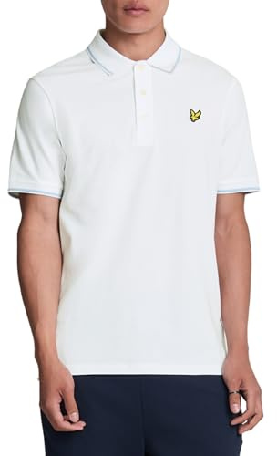 Lyle & Scott Poloshirt Herren - Kurze Ärmel Herren Poloshirt mit bunter Einfassung am Kragen aus hochwertiger Baumwolle mit Elastan | Größen XS-XXL