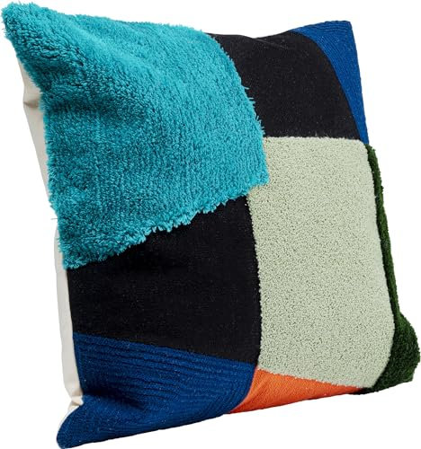 Kare Design Kissen Rectangle, Mehrfarbig, Zierkissen, Deko Kissen, mit Füllung, mit Reißverschluss, 45x45 cm (L/B)