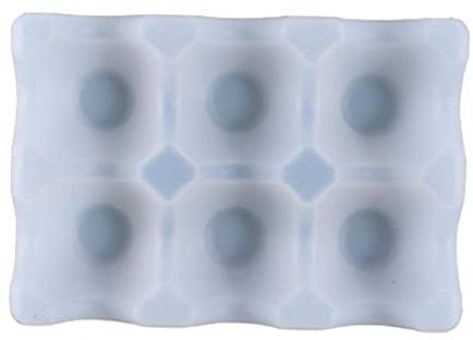 6 Compartment Egg Storage Silicone Mould Egg Tray Resin Casting Mould Suitable for Camping Picnic Supplies Storage Moulds for Epoxy Resin