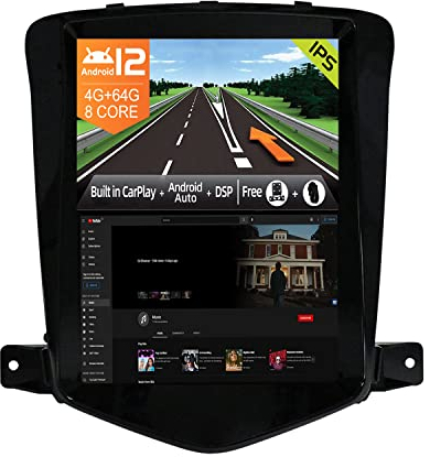 JOYX Android 14 Autoradio Passt für Chevrolet Cruze (2006-2015) - 4G+64G - Eingebaut DSP/Carplay/Android Auto - Kamera KOSTENLOS - 9.7 Zoll 2 Din -Unterstützung SWC BT 4G WiFi DAB Fast-boot 360-Kamera