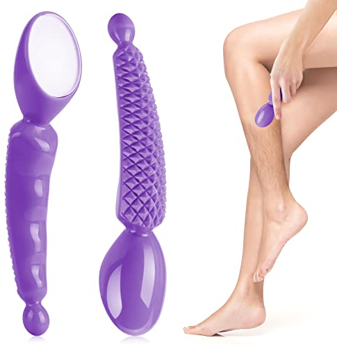 Crystal Haarentferner, Nano Hair Eraser Remover für Damen und Herren, Einfach zu Greifender Epilierer für Körper Beine Arme Rücken Peeling - Lila