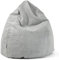 mokebo® Sitzsack Cord XXL für Kinder & Erwachsene in Grau 'Der Tagträumer', Indoor Bean Bag mit EPS-Perlen Füllung, Bodenkissen kuschelig & weich, Sitzkissen, Liegekissen, Relaxliege für drinnen