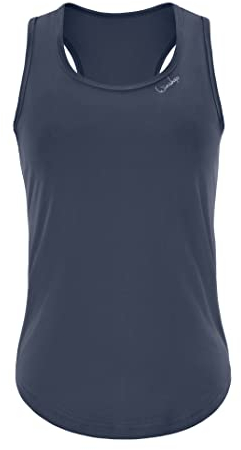 Winshape Damen Functional Light and Soft Tanktop Aet128ls, Ultra Style Trägershirt Cami Shirt, Anthrazit, L EU