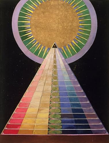 EfeMir Leinwanddrucke Malerei Drucken Ölgemälde Bekannt Leinwandbild Gemälde buntes Poster von Hilma Af Klint für Wanddekoration 60x90cm