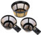 Wiederverwendbarer Kaffeekorbfilter, kompatibel mit Hamilton Beach 2-Wege-Kaffeemaschine, 49980A, 49980Z, 49933, 47650, 2 Einzelportionsbrüh-Ersatz + 1 8–12 Tassenkorb, Kaffeefilter passend für