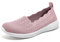 Puxowe Damen Slip On Sneaker Leichte Atmungsaktiv Sportschuhe Turnschuhe Bequem Freizeitschuhe Walking Schuhe Outdoor Fitness 42.5 EU Pink