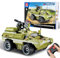 Wise Block W Jouet de Construction, Jouet STEM pour Les Enfants de 8 Ans et Plus, 371 pièces, kit de Construction,Voiture RC, Cadeau d'anniversaire pour Les Enfants, véhicule Militaire blindé.