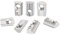 100 Stück Nutensteine M8 mit Zentrierung Kugel Nut 8 T Nutsteine Schrauben Set 40-Serie M8 Aluprofil 40x40 Kohlenstoffstahl Gleitmutter mit Federkugel für Alu C Profil 3D Drucker CNC, Europäische Norm