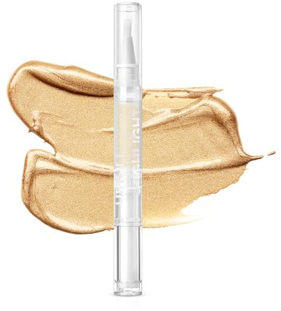 VIOLA HOUSE Ombretto Glitter, Ombretto Liquido Metallizzato Brillante per Look Occhi Scintillanti, Stick Ombretto ad Alta Pigmentazione, Eyeliner Liquido a Lunga Durata (Oro Caldo)