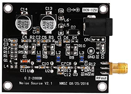 Noise Source Board Modul 1,5 GHz mit Hochflachheitsfilter und Verstärker für hohe Signalstabilität Schwarz