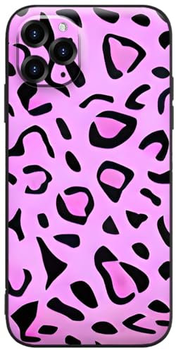Berkin Arts Compatible with iPhone 14 Pro Max Case Silicone Cover Leopard Print Violet Abstract Graffiti Adorable