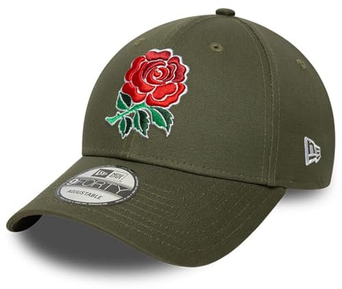 New Era 9Forty Strapback Cap - England Rugby Oliv