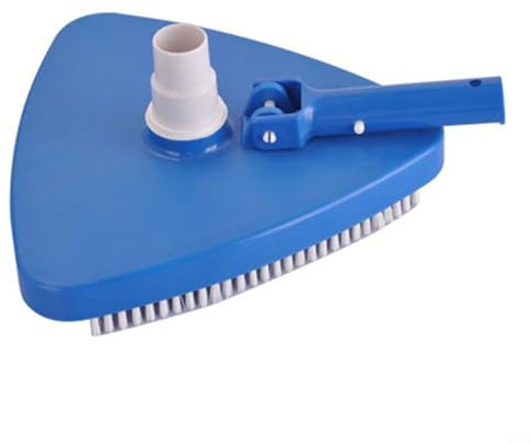 Emiif Cabezal de repuesto para aspiradora de piscina, cepillo triangular portátil para aspiradora de piscina, herramienta de succión para limpiar el fondo, pared de estanque/fuente/acuario