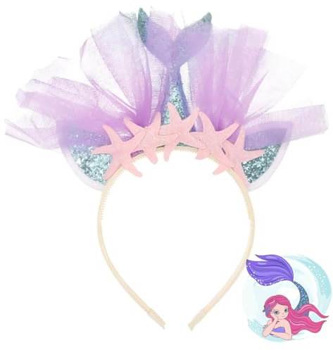 1 Stück Meerjungfrau Haarreif, Meerjungfrau Stirnband Mit, Pailletten Haarreif, Mermaid Haarschmuck, Meerjungfrau Kostüm Accessoire für Geburtstage, Kostümpartys, Karneval Meerjungfrauen Cosplay usw
