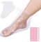 Lot de 200 bottes jetables en plastique transparent - Cire de paraffine - Masque pour les pieds - Pour soins des pieds - Spa chaud