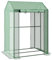 Outsunny Serre de Jardin PE, Serre de Balcon, bâche renforcée 135 g/m², châssis en Acier, 2 Portes zippées enroulables, pour légumes Plantes Fleurs, intérieur et extérieur, 100 x 80 x 150 cm Vert