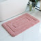 champracer Badezimmerteppich Wasserabsorbierend Badematte Badezimmerteppich Rutschfes, Weicher Maschinenwaschbar Badvorleger Für Dusche, Badewanne und Toilette Grau 40 x 60 cm (Gummi Rosa,50x80 cm)