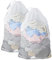 Mesh Laundry Wash Bags, 2pcs Reusable Delicate Laundry Bag 30 x 39.3inch, Drawstring Washing Machine Bag for Clothes, Beddings, Tablecloth, Curtain (Extra Large)
