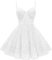 HPPEE Glitzernde Pailletten-Heimkehrkleider, kurzes Ballkleid, A-Linie, Korsett, Cocktail-Partykleid, weiß, 36