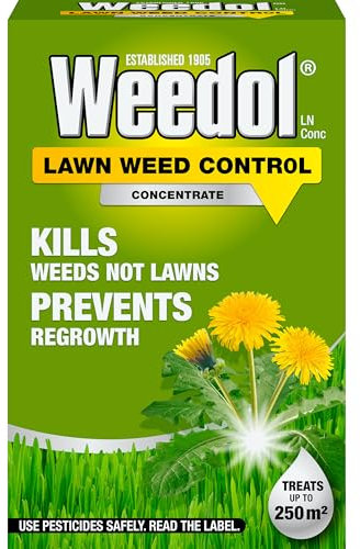 Weedol Lawn Weedkiller, Concentrate, Kills Weeds Not Lawns, 500ML