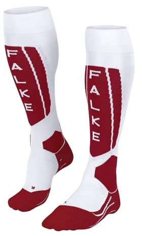 FALKE Damen SK5 Skisocken atmungsaktive schnelltrocknende klimaregulierende geruchshemmende Seide Funktionsmaterial extra leichte Polsterung antiblasen dünne Skistrümpfe für Wettkampf 1 Paar