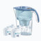 LAICA Stream Line Water Filter Jug - Blue - 2.3L Capacity - 3 bi-flux filters included, Preserves minerals and reduces unwanted substances - Digital timer - Made in Italy