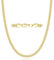 Esrael 18K Goldkette Herren Halskette für Männer 5mm Gold Kette für Männer Junge Gold Herren Kette Halsketten Schmuck Geschenke 20 Zoll