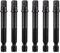 6-Teilig Stecknuss Adapter, Stecknuss-Adapter Set, 1/4-Zoll-Sechskantadapter, Vierkant, Sechskantschaft für Bohrmaschine und Akkuschrauber, Bit-Halter, Schwarz