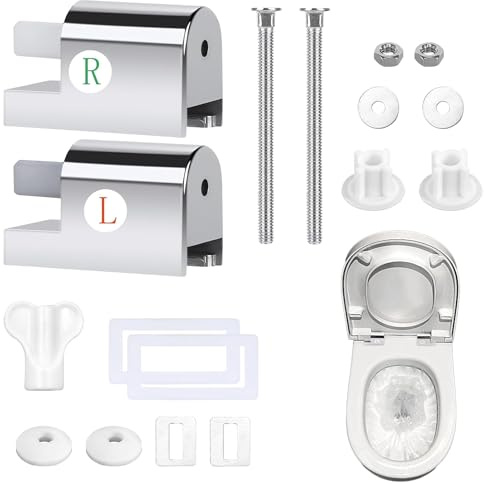 Wc Sitz Befestigung,Wc Sitz Halterung,Absenkautomatik Nachrüsten | Toilettendeckel Halterung,für Feste Toilettensitzteile Zu Installieren