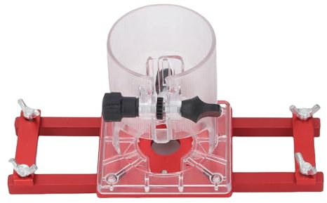 Wood Trimmer Router Base 2 in 1 Compact Palm Cabinet Closet Furniture Slotting Bracket for ID 65mm Trimming Machine Strong Aluminum Alloy Lightweight for Wood Plastic Board Veneer