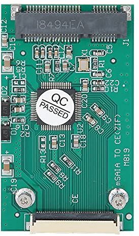 plplaaoo Riser Card MSATA to CE ZIF SSD Adapter Durable Green ABS Computer Accessories for Fujitsu Laptops 63x35x6 3mm