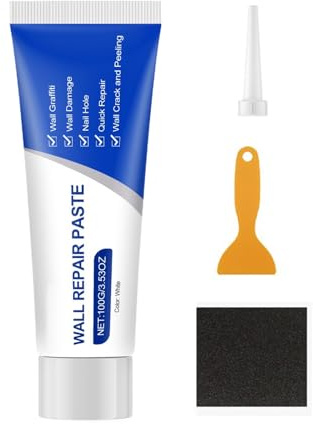 Agent De Réparation De – 4,5 X 4,3 X 16,5 Cm 132 G, Bouche-fissures De outside Intérieure, Composé De Rebouchage Blanc | Bricolage Ménage Préparation Du Plafond Peinture Finition Lisse