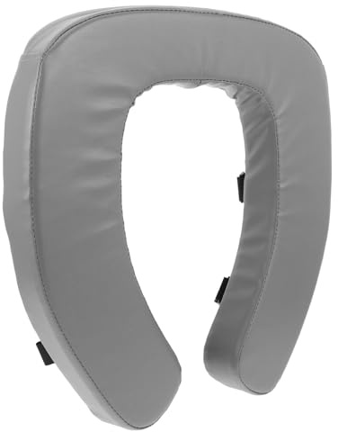 Cuscino per Wc Morbido Rialzato, Sedile Altezza Maggiore | PU Spugna, Installazione Facile con Chiusura a Strappo, Alza Bidet per Bagno Domestico