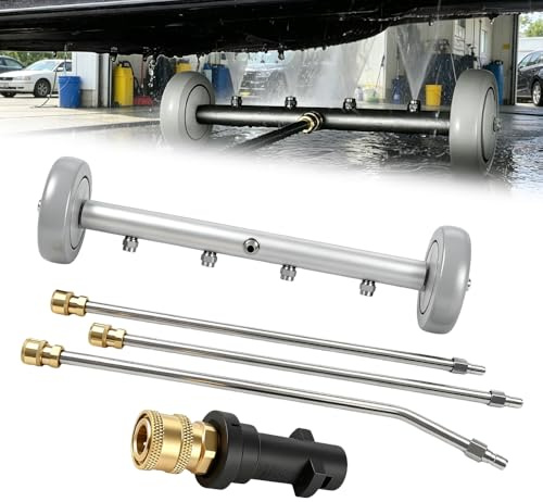 Unterbodenreiniger 4000 PSI, Auto Wasserbesen mit 3 Verlängerungsstäbe