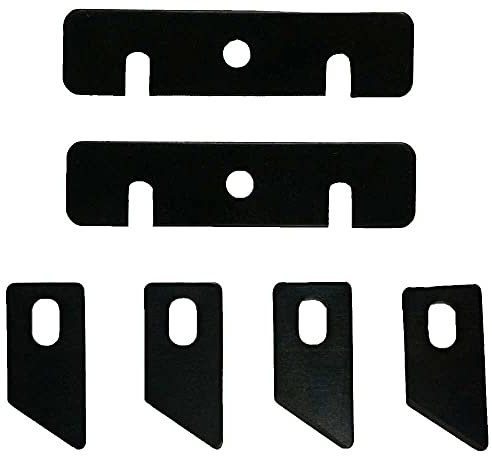 Virutex 2850083-Juego 6 cuchillas perfilador AU93, Black