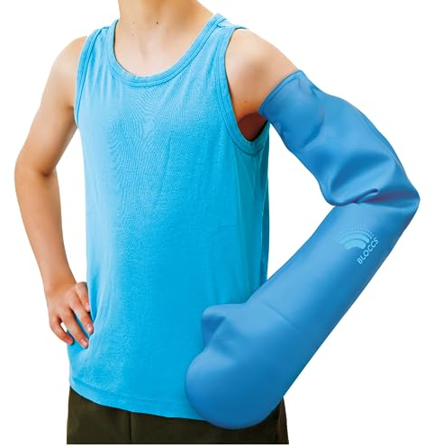 Bloccs Protector para brazo enyesado 100% impermeable - Natación, Ducha y Baño - Protector de yeso duradero para brazo infantil para ducha o natación - #CA79-XL - Brazo infantil Unisex (extra grande)