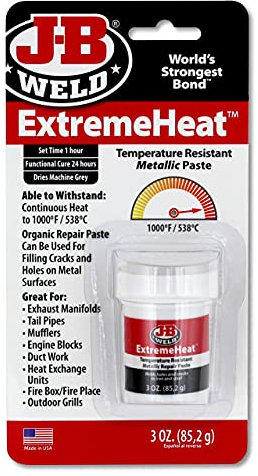 J-B Weld Extreme Heat 3oz Organic Paste Adhesive for Metal Surfaces