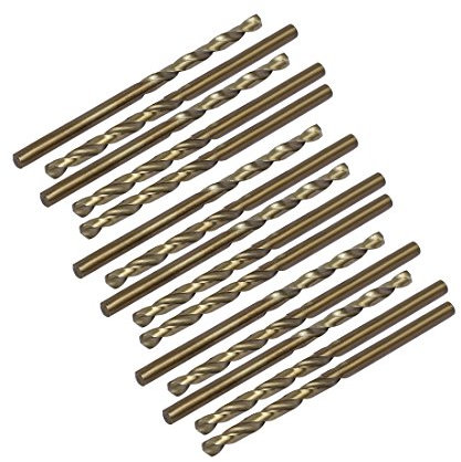 sourcing map 15pcs Foret Hélicoïdal HSS Cobalt métrique spirale 3.3mm forage Dia outil rotatif