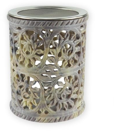 Budawi® Speckstein Räucherstövchen Räuchergefäß Duftstövchen mit Sieb