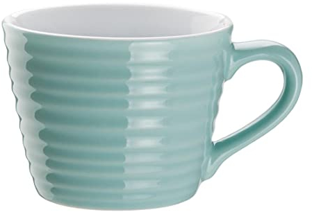 Olympia Cafe Mugs couleur vert d'eau 230 ml (lot de 6), passe au four, au micro-ondes et au lave-vaisselle, bords roulés pour plus de durabilité, usage professionnel et domestique, DH640