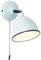 BRILLIANT Lampe Telio Wandleuchte Zugschalter hellblau | 1x D45, E14, 2, geeignet für Tropfenlampen (nicht enthalten) | Mit Zugschalter