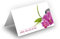25 / Tischkarten/Orchideen Rosa/UV-Lack glänzend/für Weihnachten/Silvester/Hochzeit/Geburtstag/Jubiläum/als Tischdekoration/Format / 8,5 x 11,2 cm / 850 mm x 1120 mm