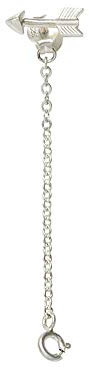 NOOSA-Amsterdam RELIC Ohrhänger ARROW CHAIN EARSTUD silber - ein Paar - ohne Relic - Echtsilber