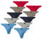 HIS Herren Strings Slips H.I.S knapp geschnitten Baumwolle | 10er Pack (XXL | 8, 10 x farbig)