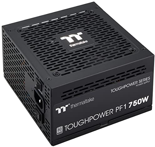 Thermaltake Toughpower PF1 750W | PC-ATX-Netzteil | 80-Plus-Platinum | voll-modular | leiser 140 Lüfter | EU Zertifiziert | schwarz