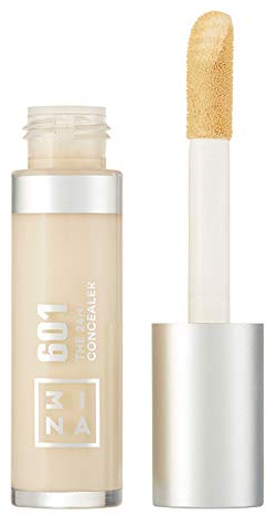 3INA MAKEUP - The 24H Concealer 601 - Ultraleicht weiß - Alle Hauttypen - Langanhaltend Formel - Flüssiger Concealer dunkle Augenringe Hautunreinheiten - Weicher Applikator - Vegan - Cruelty Free