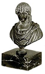 Henecka Büsten u. Skulpturen -Altes Rom-, Historik-Pokal, Metall-Guss-Figur -Messalina [3. Frau Claudius] Büste- Exklusive Auszeichnung, Marmorsockel, mit Wunschgravur
