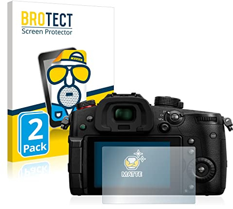 BROTECT Schutzfolie für Panasonic Lumix DC-GH5 II | 2 Stück Entspiegelnder Displayschutz Made in Germany Matte Displayschutz-Folie Anti-Reflex Anti-Fingerprint Einfache Montage