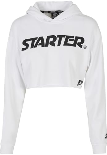 STARTER BLACK LABEL Damen Ladies Starter Cropped Hoody White, M